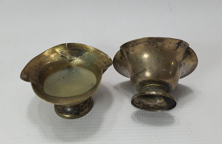 ANTİKA ÇİFT GÜMÜŞ MUMLUK 