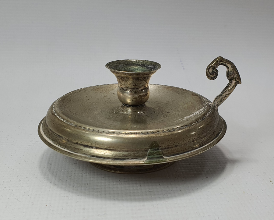 ANTİKA GÜMÜŞ EL MUMLUĞU