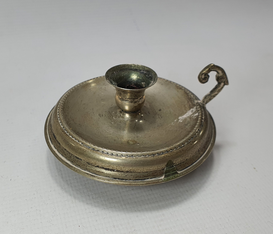 ANTİKA GÜMÜŞ EL MUMLUĞU