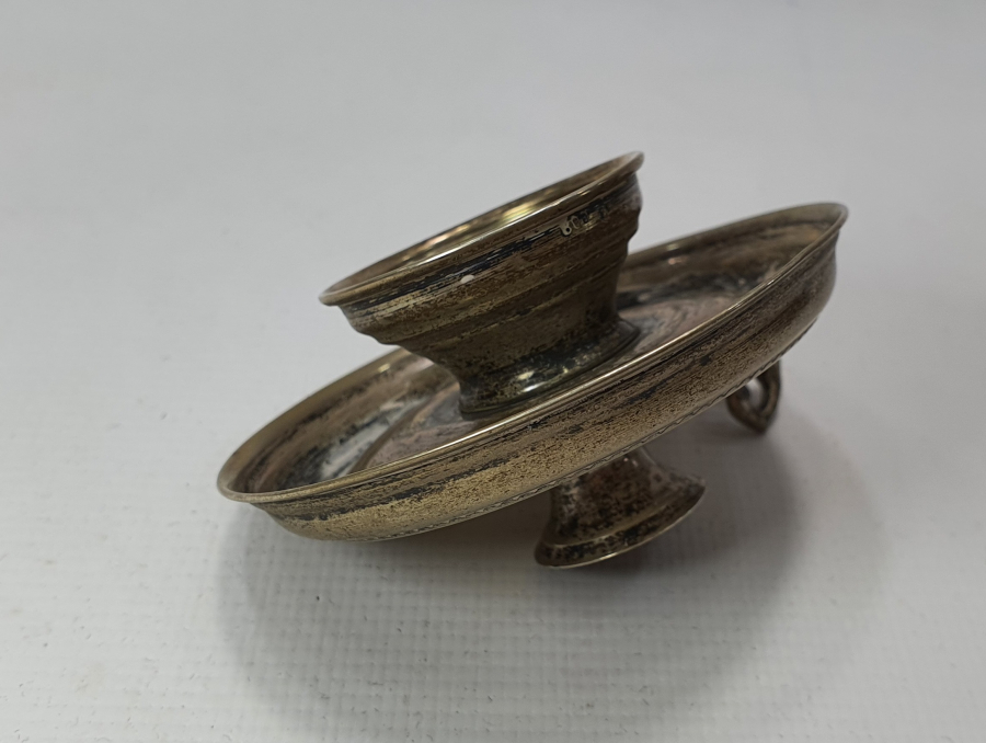 ANTİKA GÜMÜŞ EL MUMLUĞU