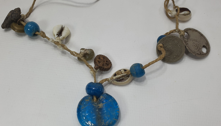 OSMANLI DÖNEMİ AYI DİŞİ ŞAMAN İŞİ KOLYE