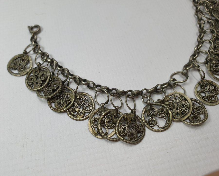 OSMANLI DÖNEMİ NADİR TELKARİ İŞÇİLİKLİ HALHAL