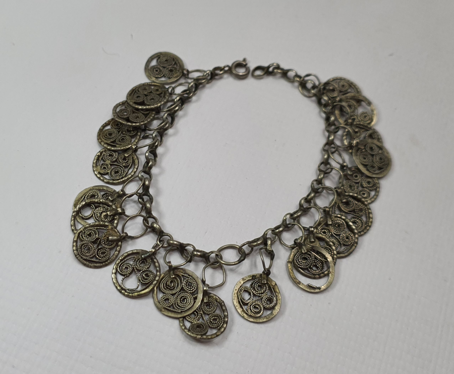 OSMANLI DÖNEMİ NADİR TELKARİ İŞÇİLİKLİ HALHAL