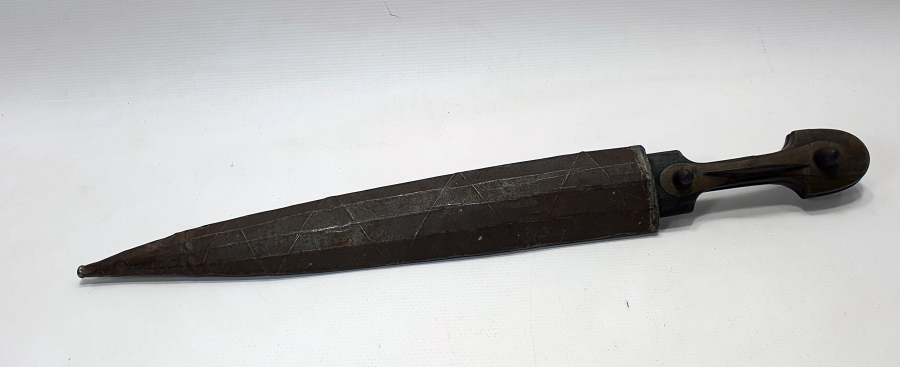 ÜZERİNDE OSMANLICA BEYİT YAZILI OSMANLI DÖNEMİ ÇERKES KAMASI