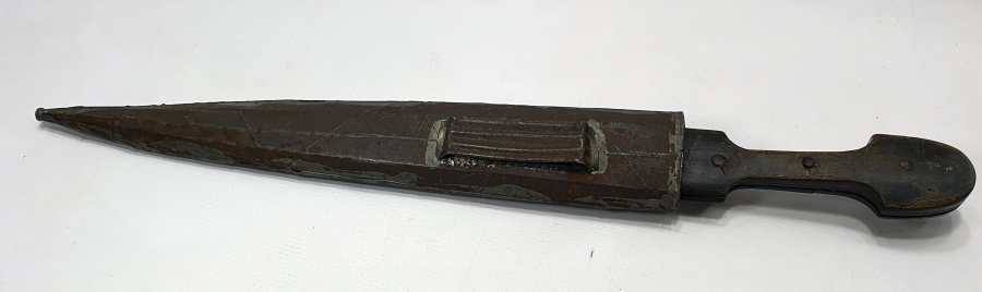 ÜZERİNDE OSMANLICA BEYİT YAZILI OSMANLI DÖNEMİ ÇERKES KAMASI