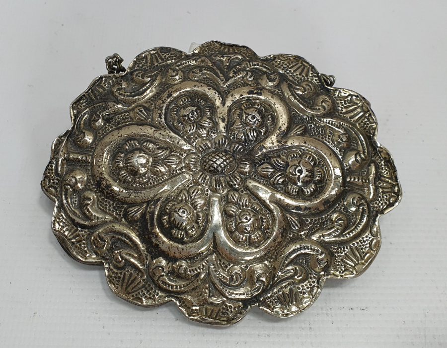 ANTİKA GÜMÜŞ DUVAR AYNASI