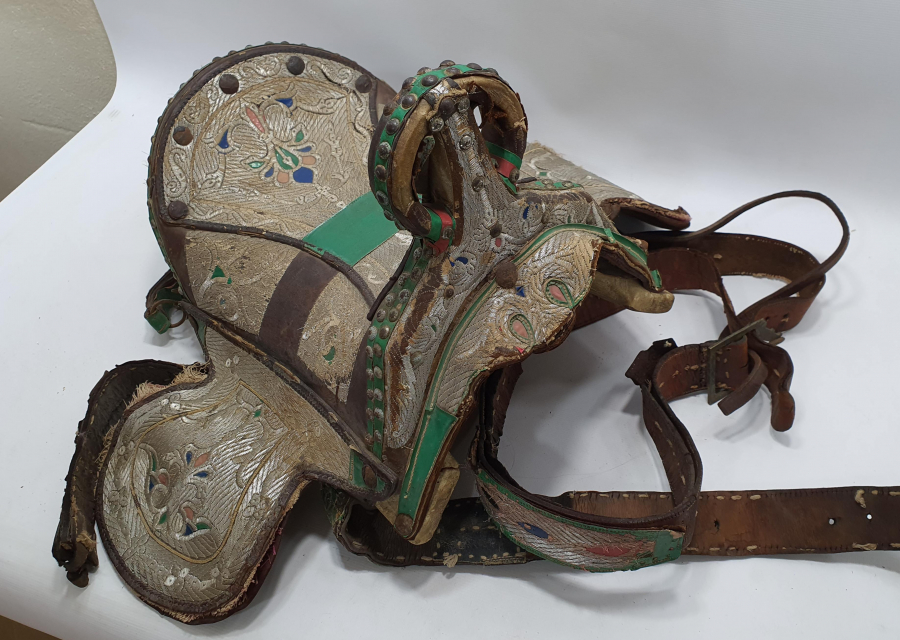 OSMANLI DÖNEMİ ÇOK NADİR AĞA İŞİ ÇERKES EYERİ