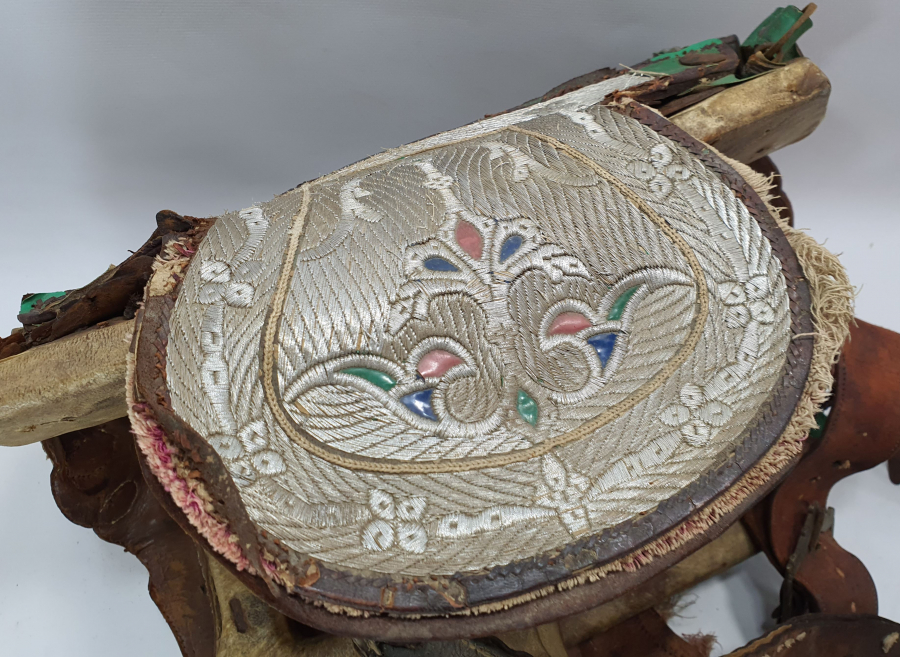 OSMANLI DÖNEMİ ÇOK NADİR AĞA İŞİ ÇERKES EYERİ