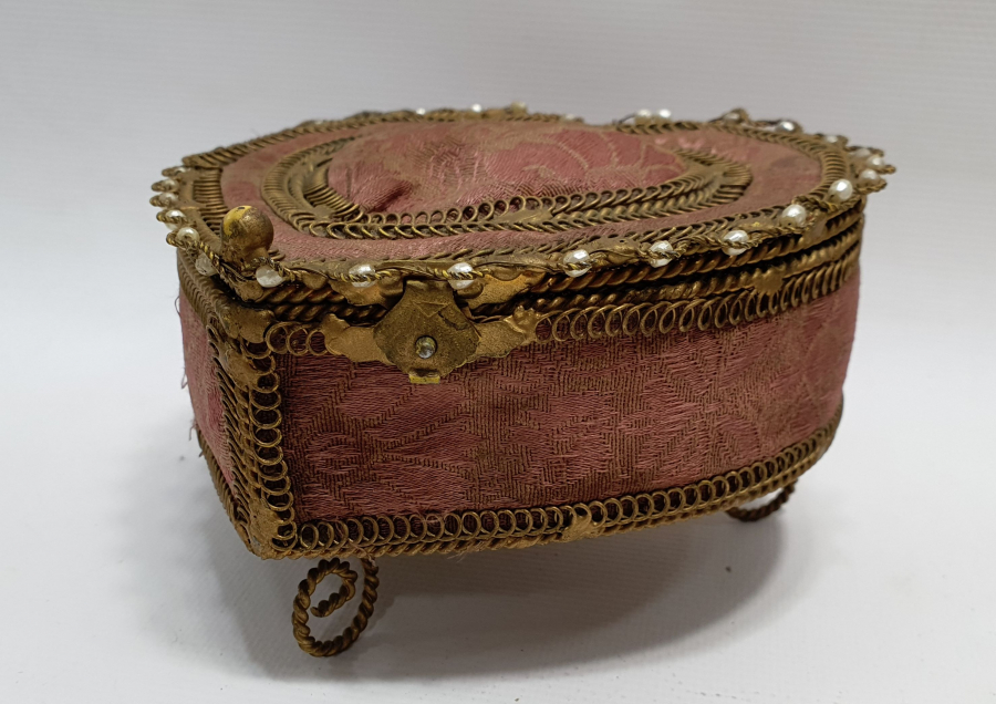 OSMANLI DÖNEMİ BÜYÜK BOY İNCİLİ MÜCEVHER KUTUSU