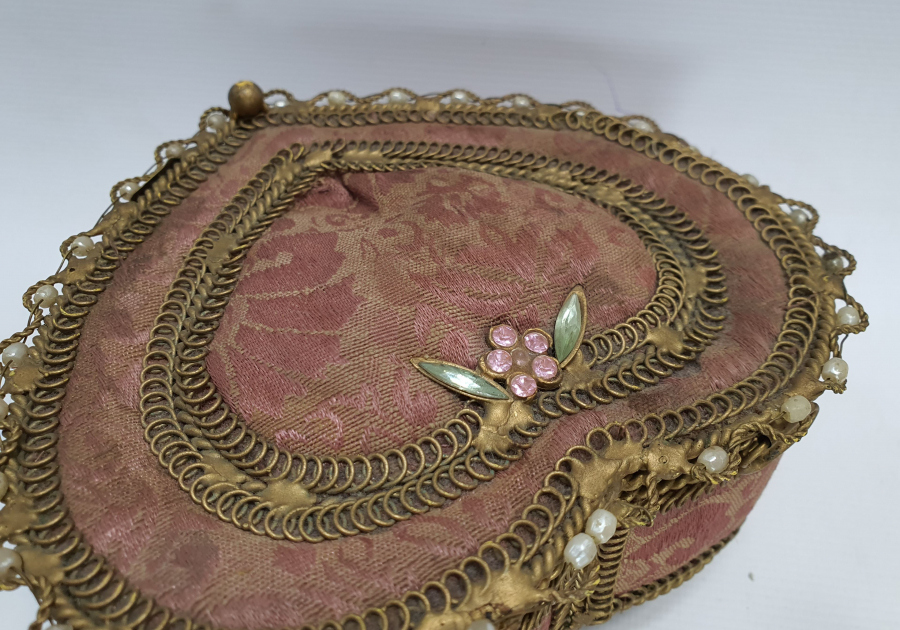 OSMANLI DÖNEMİ BÜYÜK BOY İNCİLİ MÜCEVHER KUTUSU