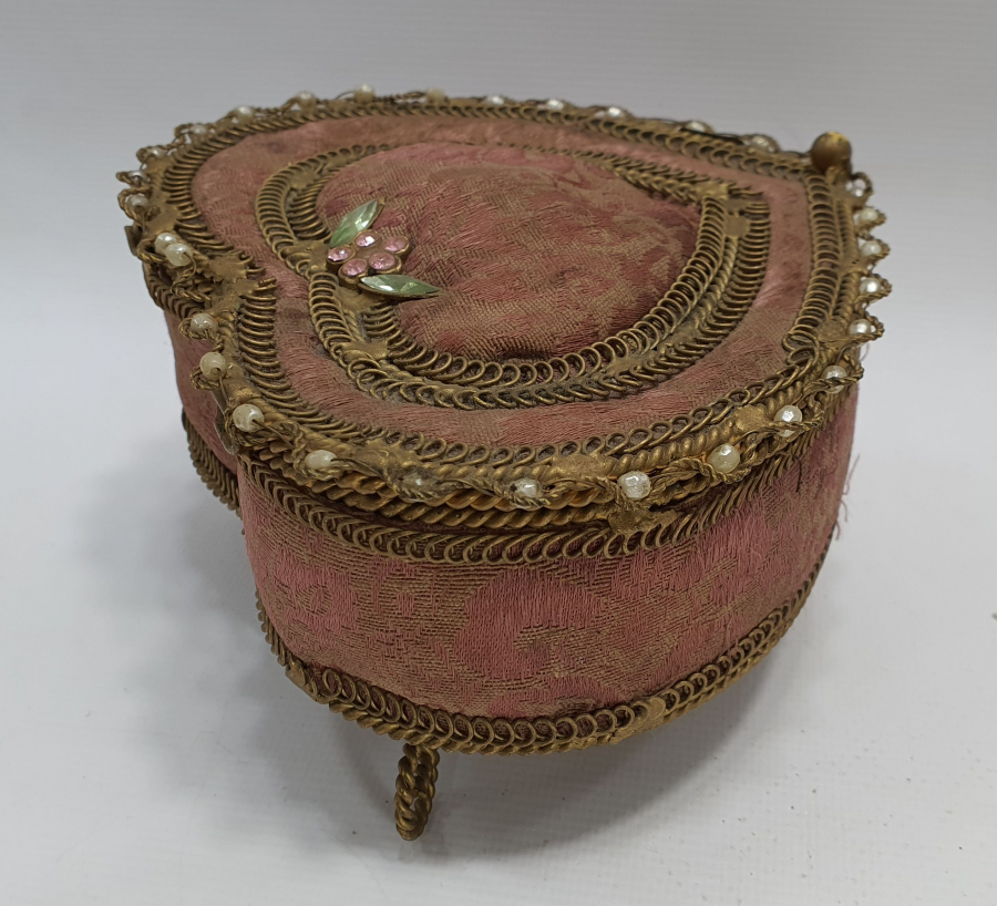 OSMANLI DÖNEMİ BÜYÜK BOY İNCİLİ MÜCEVHER KUTUSU