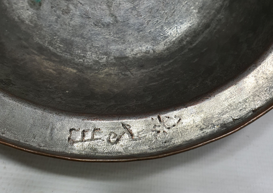 OSMANLI DÖNEMİ OSMANLICA SARAY MUTFAĞI YAZILI ÇOK NADİR SARAY TABAĞI