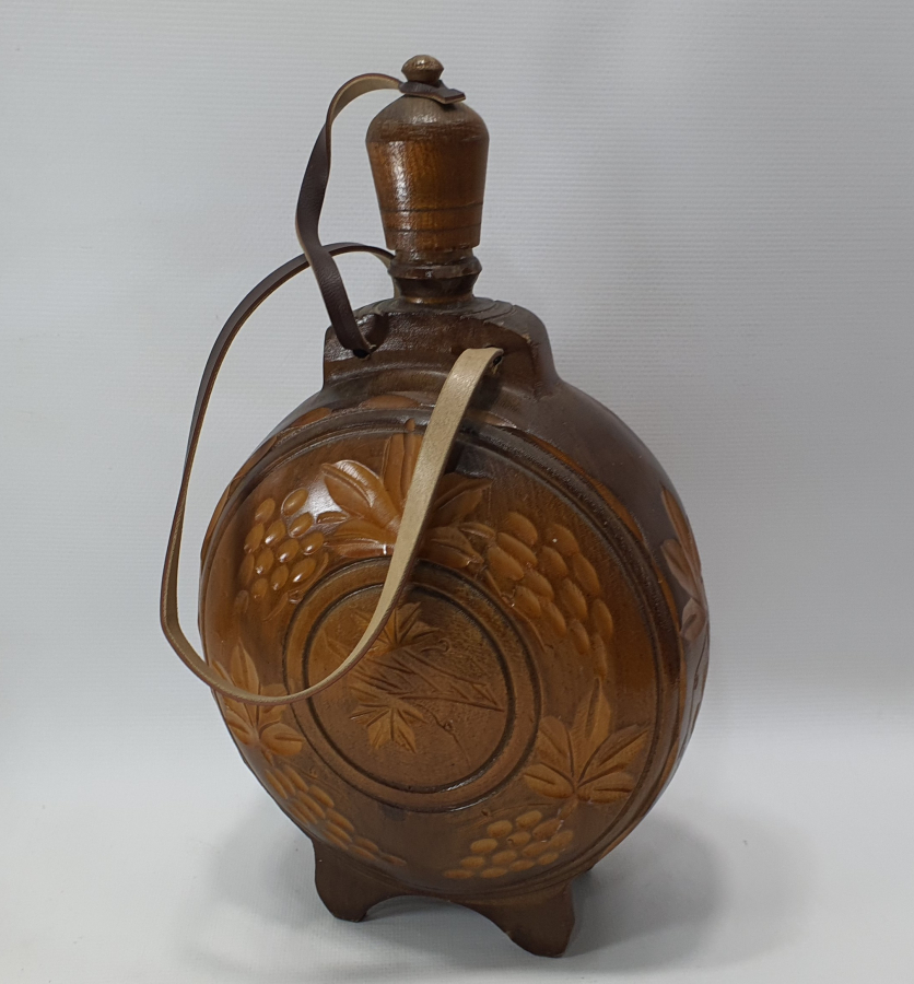 ANTİKA AHŞAP MATARA