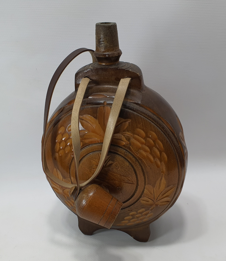 ANTİKA AHŞAP MATARA