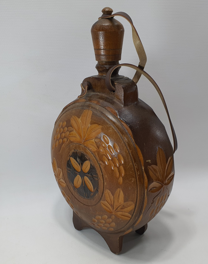 ANTİKA AHŞAP MATARA