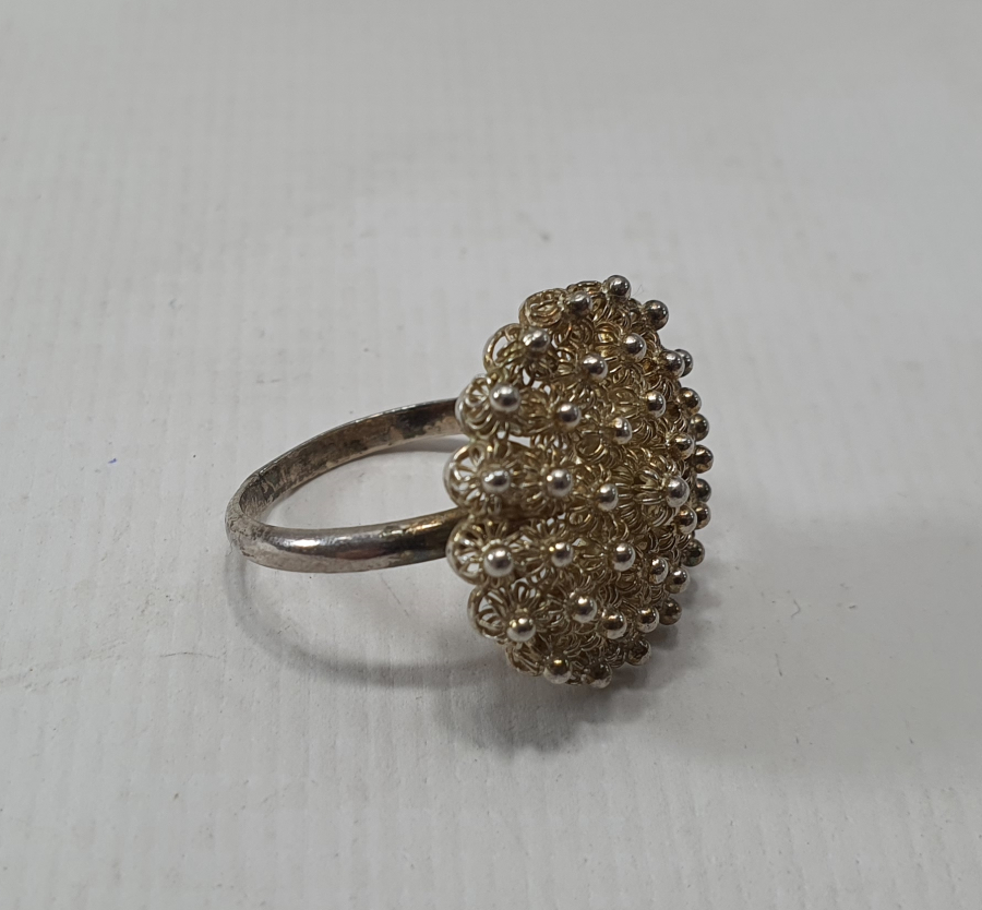 GÜVERSE İŞÇİLİKLİ GÜMÜŞ YÜZÜK