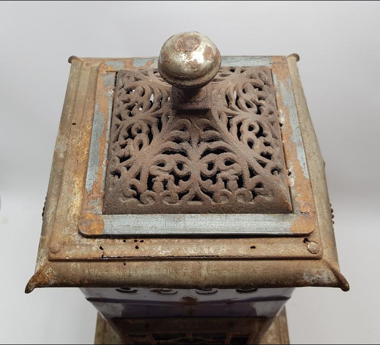 OSMANLI DÖNEMİ AY YILDIZLI EMAYE KÖZ SOBASI 