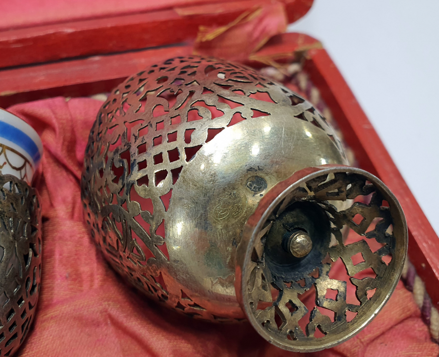 OSMANLI DÖNEMİ ORJİNAL KUTUSUNDA ÇİFT FİNCAN ZARFI