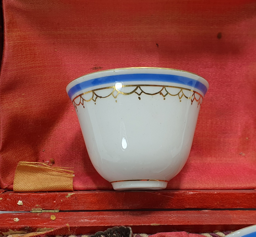 OSMANLI DÖNEMİ ORJİNAL KUTUSUNDA ÇİFT FİNCAN ZARFI