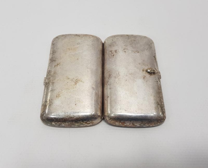 1940'LARDAN GÜMÜŞ KAPLAMA TÜTÜN TABAKASI 