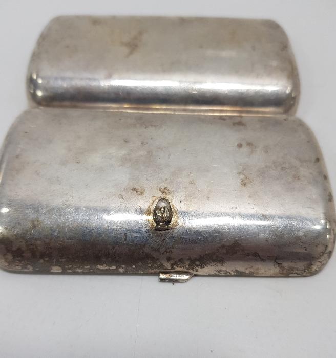 1940'LARDAN GÜMÜŞ KAPLAMA TÜTÜN TABAKASI 