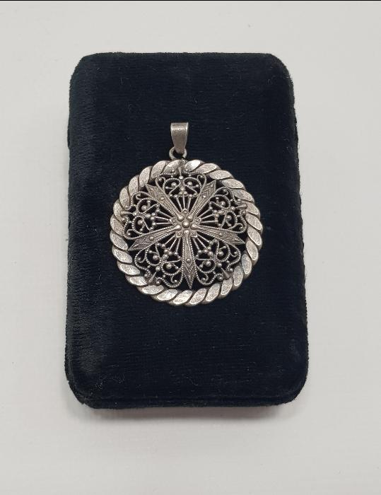 ANTİKA GÜMÜŞ KOLYE UCU 