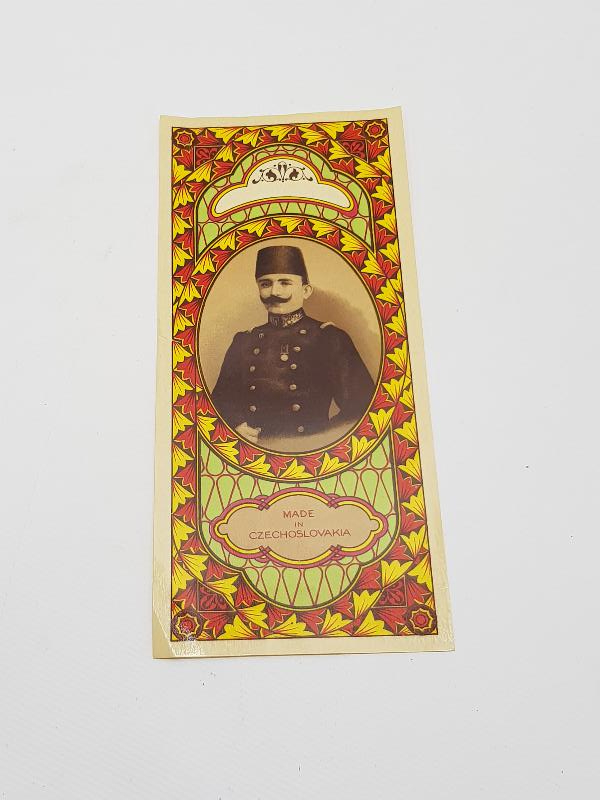 ENVER PAŞA GÖRSELLİ FES ETİKETİ 