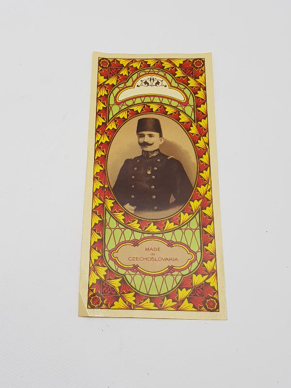 ENVER PAŞA GÖRSELLİ FES ETİKETİ 