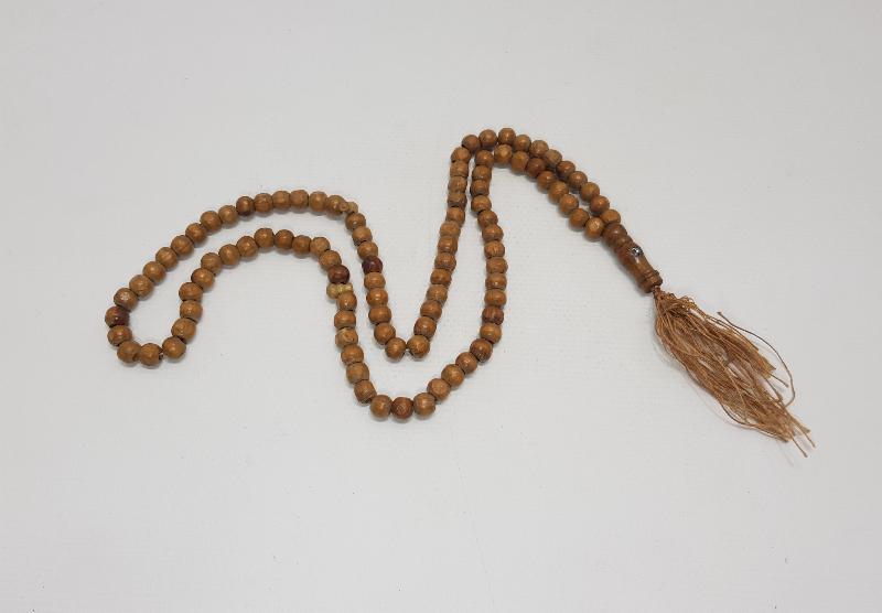 İMAMESİNDE KABE GÖRSELİ BULUNAN ESKİ HACI İŞİ AHŞEP TESBİH 