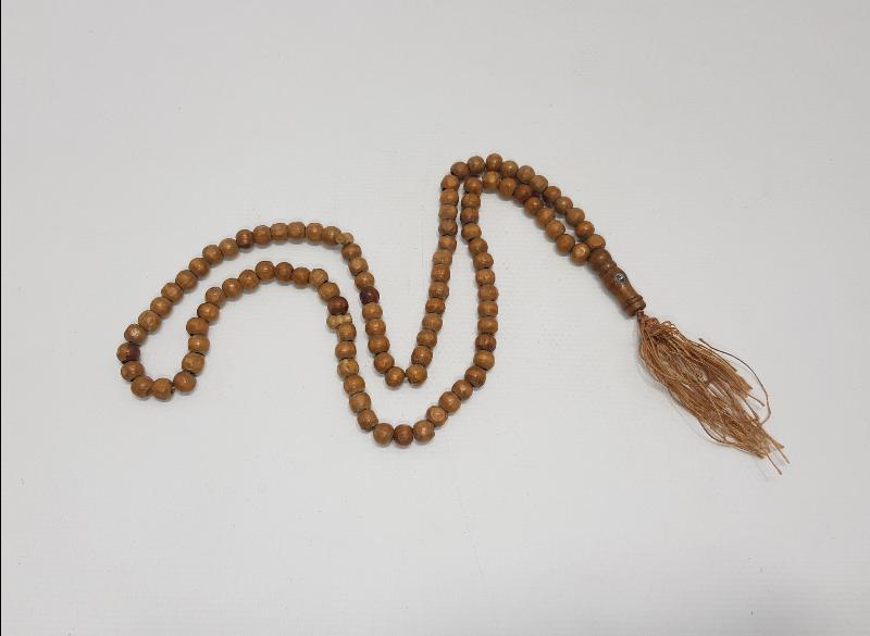 İMAMESİNDE KABE GÖRSELİ BULUNAN ESKİ HACI İŞİ AHŞEP TESBİH 