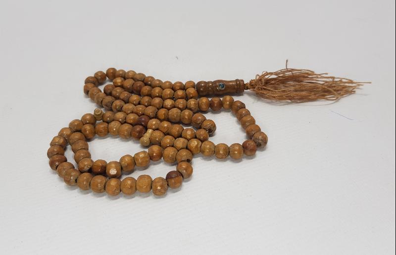 İMAMESİNDE KABE GÖRSELİ BULUNAN ESKİ HACI İŞİ AHŞEP TESBİH 