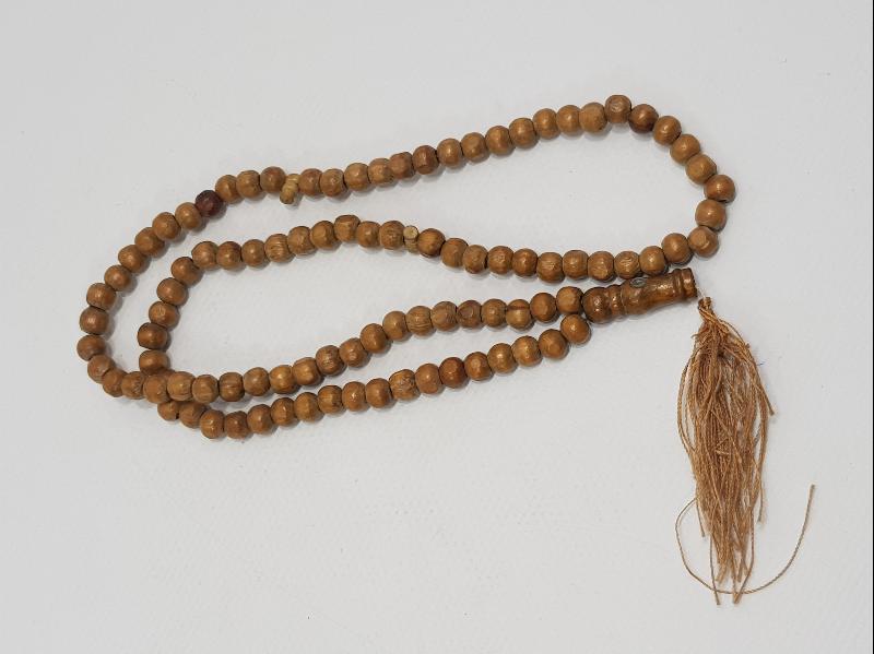 İMAMESİNDE KABE GÖRSELİ BULUNAN ESKİ HACI İŞİ AHŞEP TESBİH 