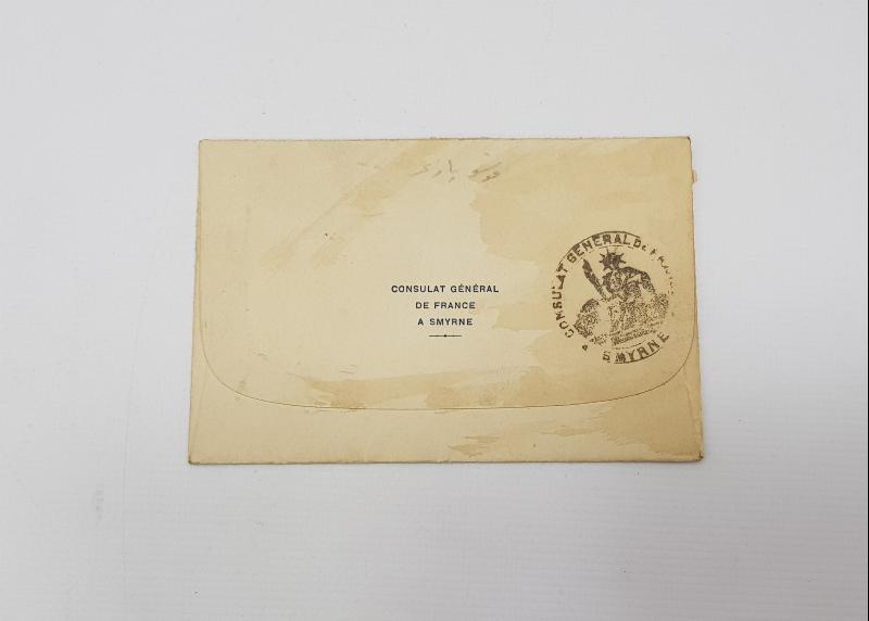 SMYRNE... OSMANLI DÖNEMİ İZMİR FRANSIZ KONSOLOSLUĞU ZARF 