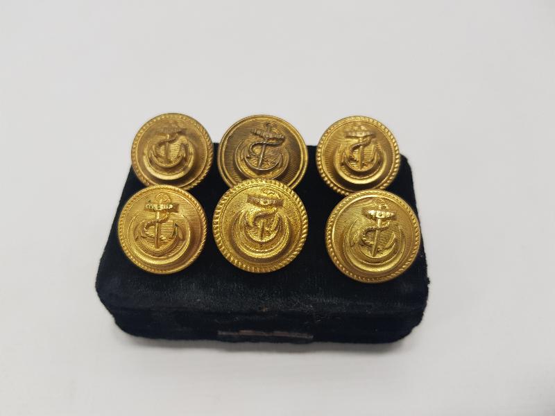 OSMANLI VE TC DÖNEMİ 6 ADET DENİZCİ SUBAY DÜĞMESİ 