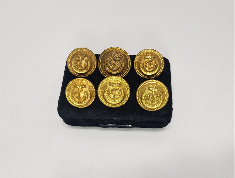 OSMANLI VE TC DÖNEMİ 6 ADET DENİZCİ SUBAY DÜĞMESİ 