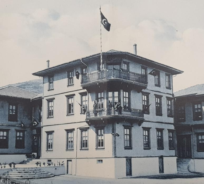 OSMANLICA GRAVÜR: BURSA HAMİDİYE ÖĞRETMEN OKULU 