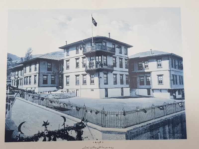 OSMANLICA GRAVÜR: BURSA HAMİDİYE ÖĞRETMEN OKULU 