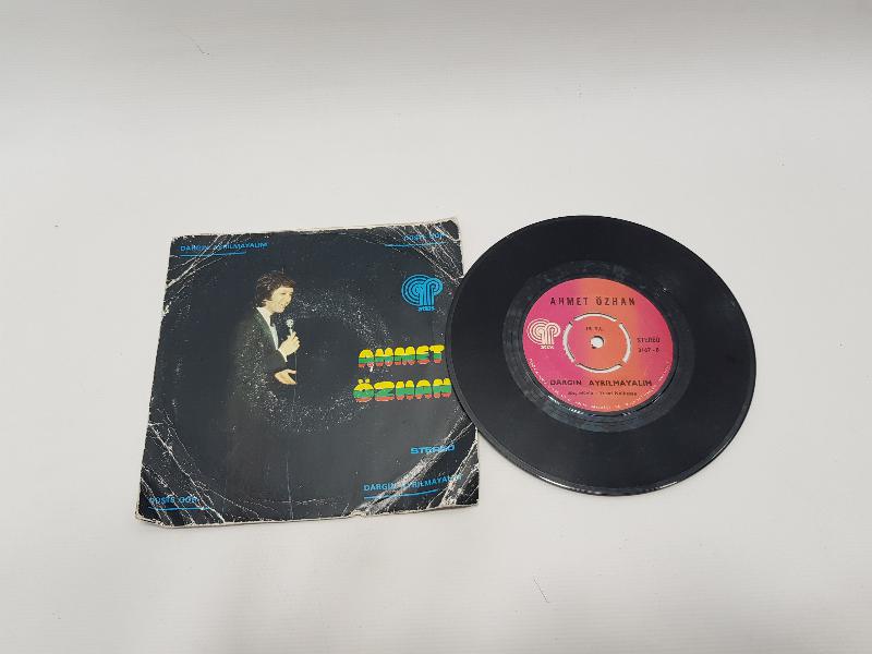 AHMET ÖZHAN 45'LİK PLAK: DARGIN AYRILMAYALIM & DÜŞ TE GÖR