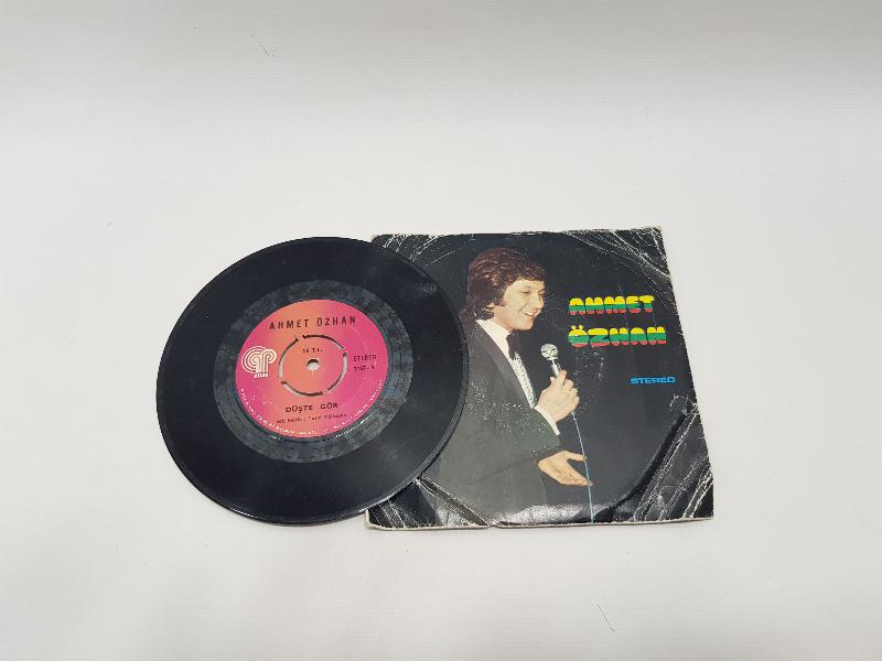 AHMET ÖZHAN 45'LİK PLAK: DARGIN AYRILMAYALIM & DÜŞ TE GÖR