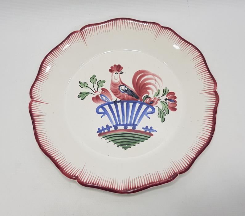 HOROZ TEMALI FRANSIZ PORSELEN TABAK 