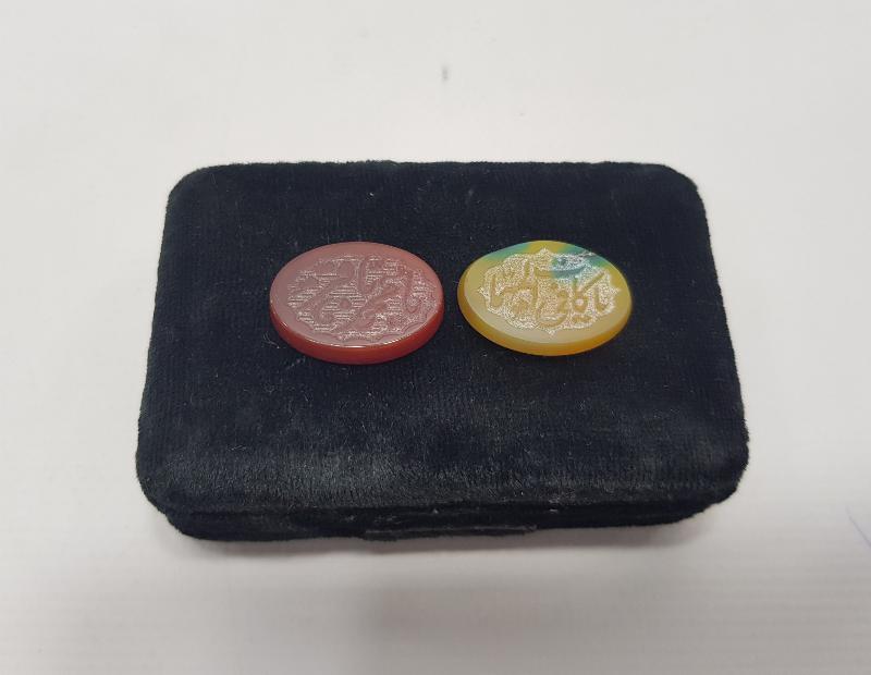 İRAN İŞİ İKİ ADET AKİK YÜZÜK TAŞI 