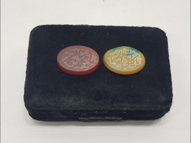 İRAN İŞİ İKİ ADET AKİK YÜZÜK TAŞI 