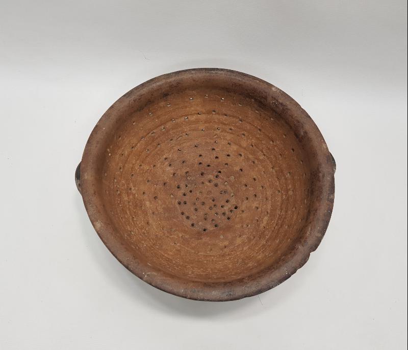 OSMANLI DÖNEMİ ÇANAKKALE SERAMİK MAKARNA SÜZGECİ - ÇOK NADİR