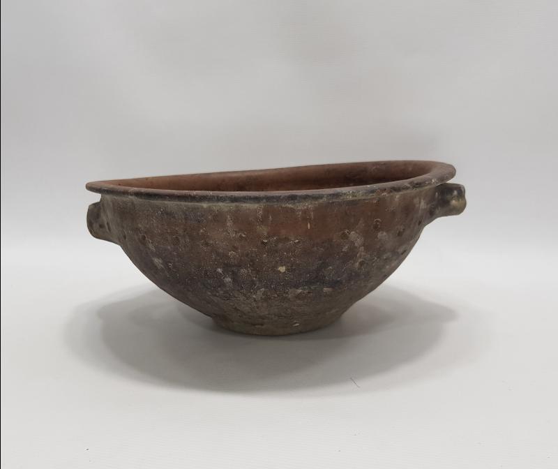 OSMANLI DÖNEMİ ÇANAKKALE SERAMİK MAKARNA SÜZGECİ - ÇOK NADİR