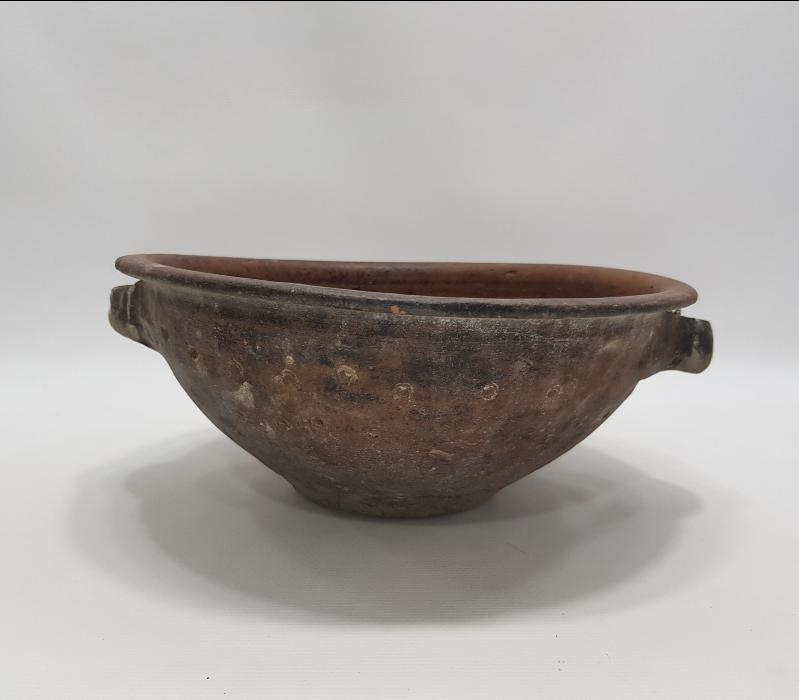 OSMANLI DÖNEMİ ÇANAKKALE SERAMİK MAKARNA SÜZGECİ - ÇOK NADİR