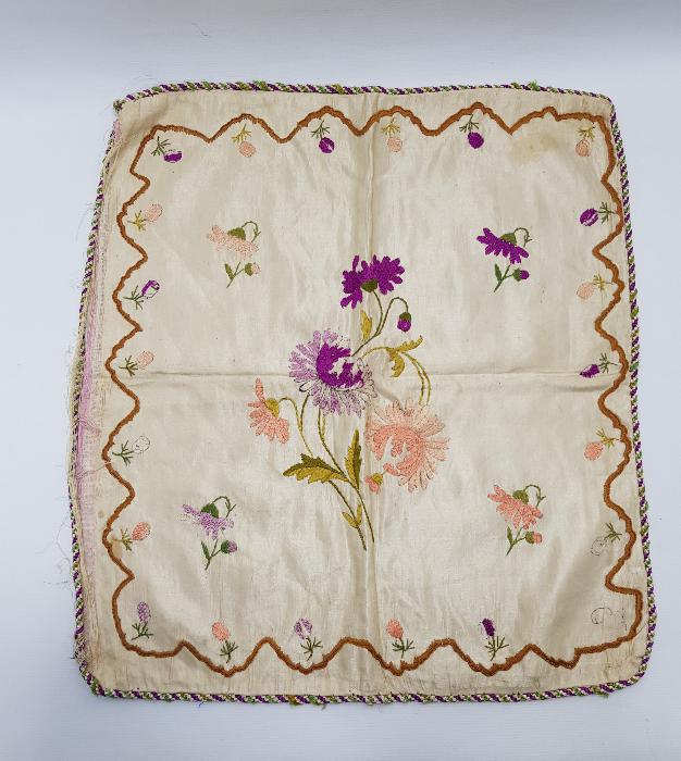 OSMANLI DÖNEMİ RUM İŞİ İPEK ATLAS KIRLENT 