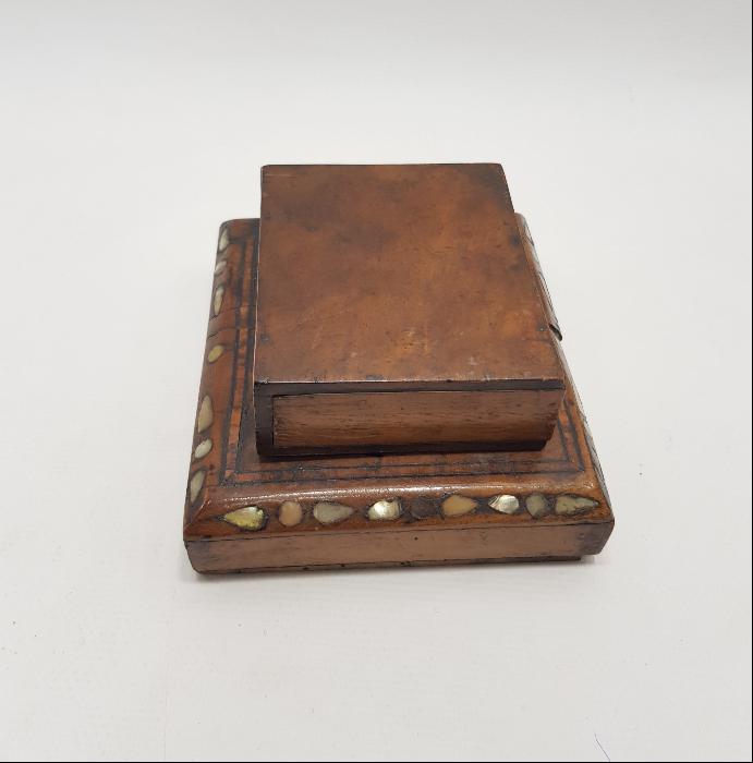 OSMANLI DÖNEMİ SİNOP CEZAEVİ İŞİ ANTİKA AHŞAP SİGARALIK VE KÜL TABLASI 