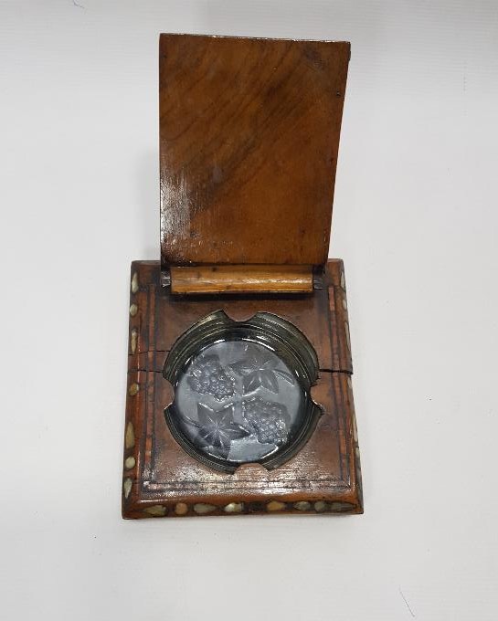 OSMANLI DÖNEMİ SİNOP CEZAEVİ İŞİ ANTİKA AHŞAP SİGARALIK VE KÜL TABLASI 