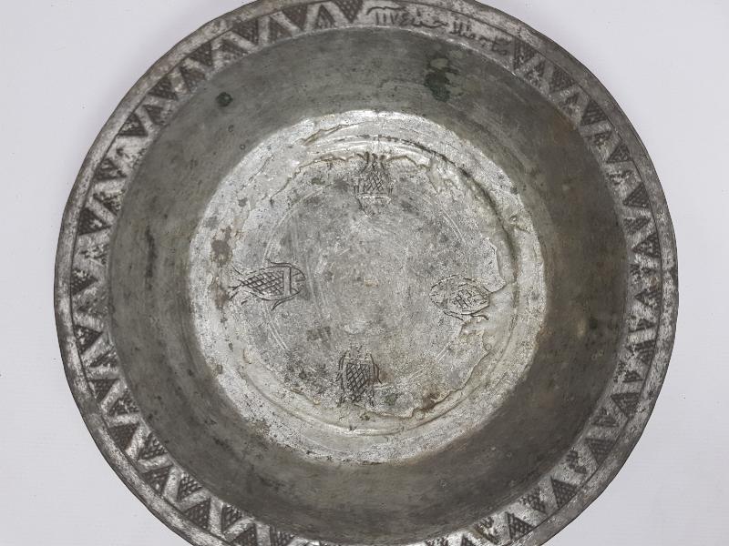 OSMANLICA YAZILI BAKIR TABAK 