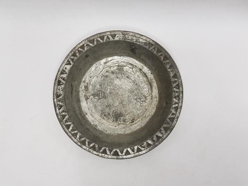 OSMANLICA YAZILI BAKIR TABAK 